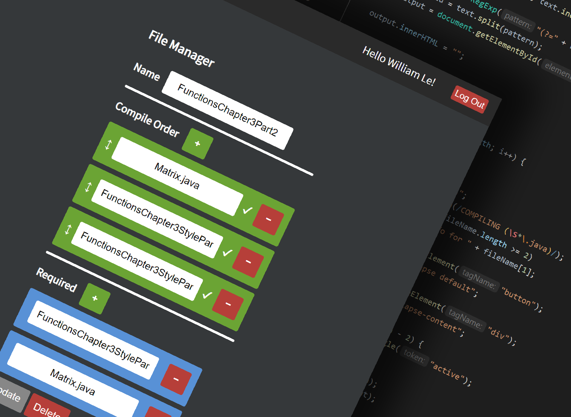 Picture of Modulr, with nested UIs for submission management